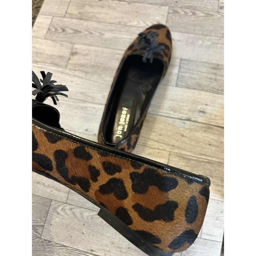 Jon Josef cheetah animal hair tassle ballet flats women's size 5.5 - Picture 8 of 8